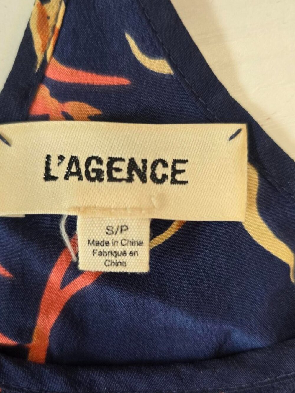 L'Agence Silk Floral Racerback Cami Tank Top Small S - Picture 9 of 9